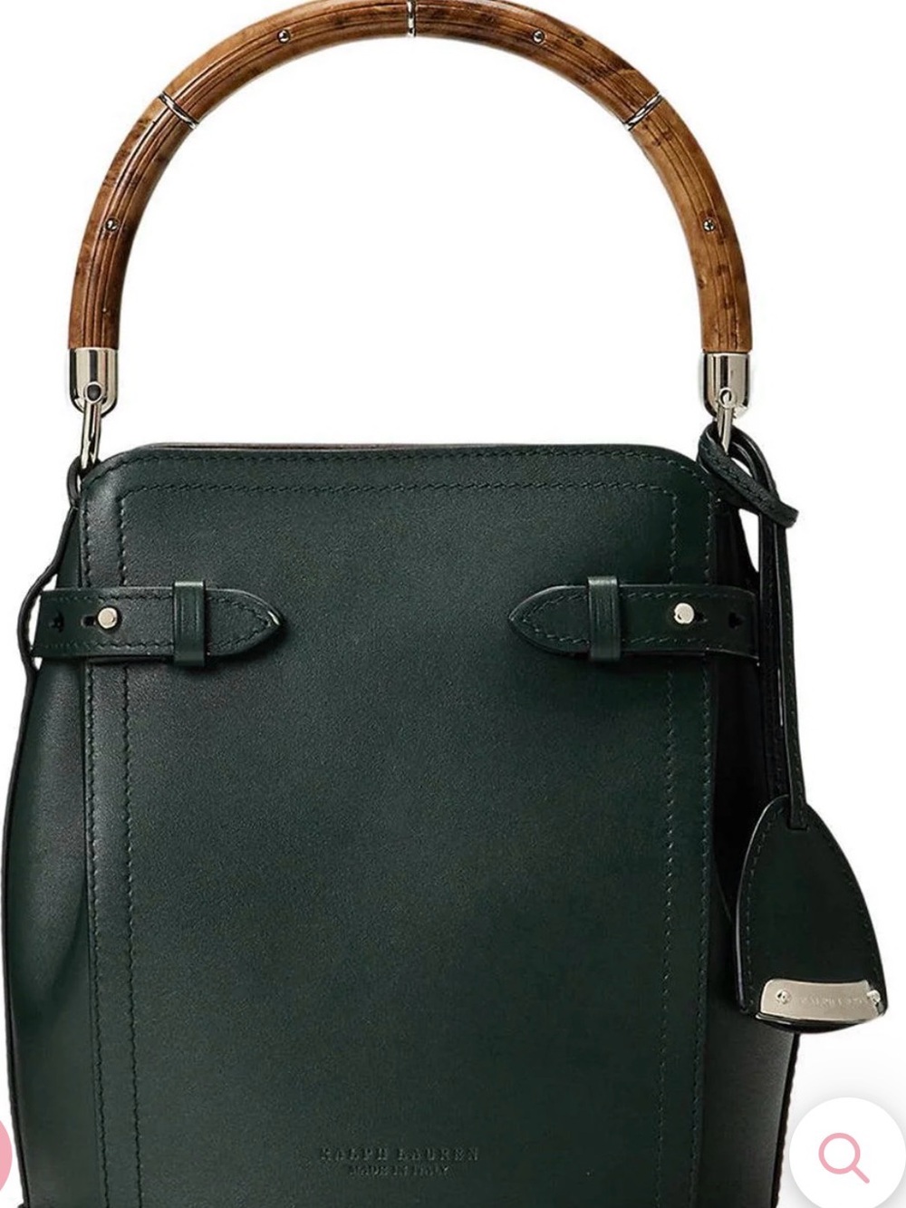 Ralph Lauren Black Calfskin Mini Bucket Bag
